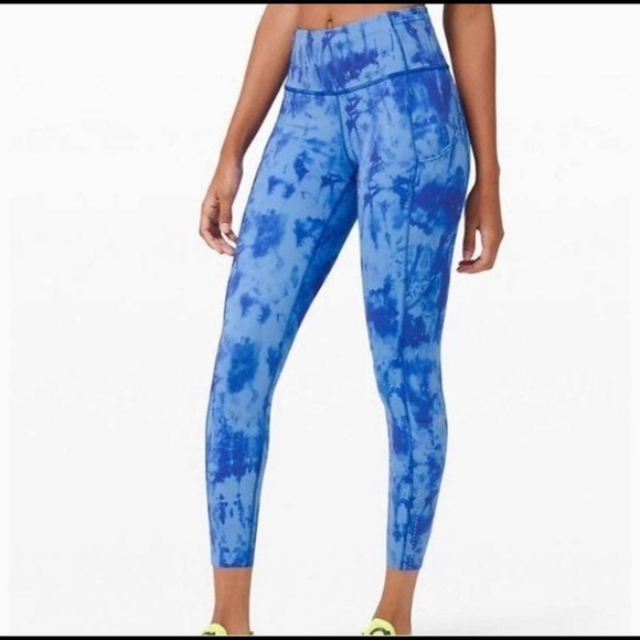 lululemon athletica Pants - NWT Lululemon Game Day Blue Fast and Frees 25”